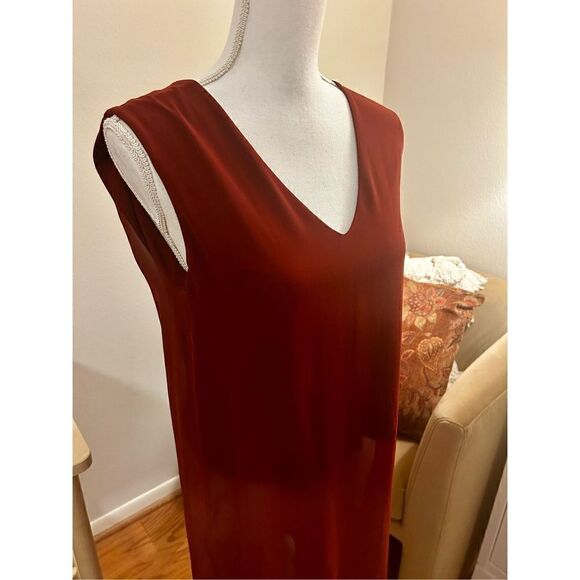 Zara Chiffon Long-line Tank Size M - Picture 4 of 7